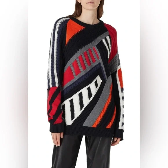 Koché Patchwork Oversized Sweater size medium